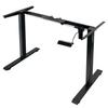 Furvero 1-motor Electric Adjustable Desk Frame (max Countertop. 120-140 X 60-70 Cm) Black N