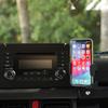 Car Cup Holder Mug Bottle Black ABS Phone Holder Stand Organizer Adjustable Mobile Phone Holder Screw On