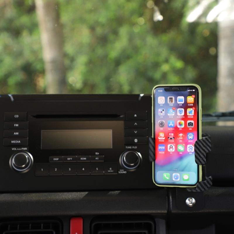 Car Cup Holder Mug Bottle Black ABS Phone Holder Stand Organizer Adjustable Mobile Phone Holder Screw On