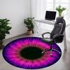 1pc Cosmic Eye Print Carpet, Round Non Slip Durable Large Size Office Carpet, Suitable for Office