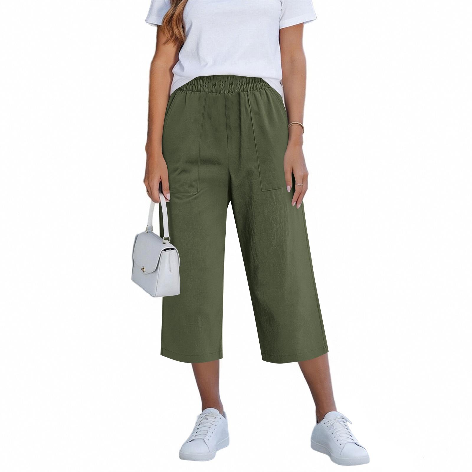 Women s Casual Loose Pants Straight Wide Leg Pants Casual Pants L