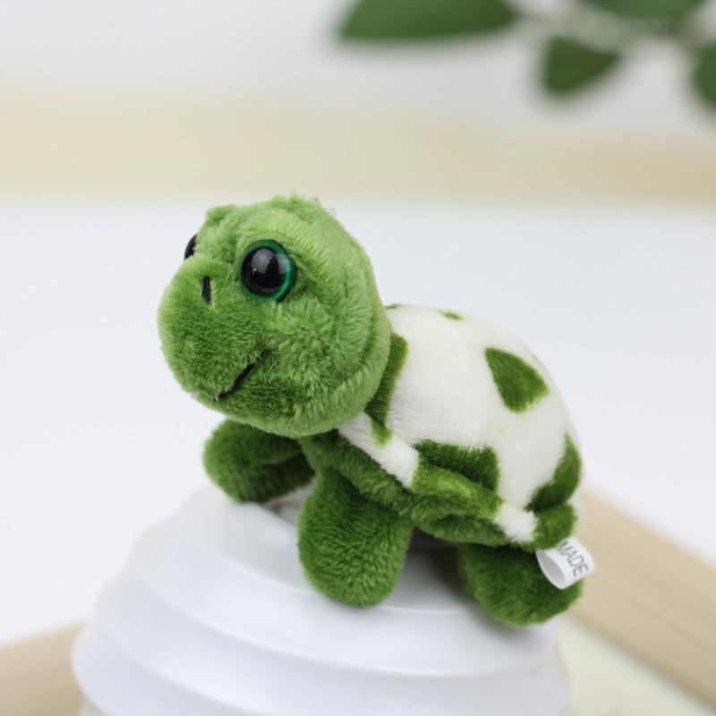 Cute Cartoon Mini Turtle Doll Keychain Pendant Girl Woman Bag Doll Plush Toy Key Ring Jewelry Small Gift Sea Animal Charm