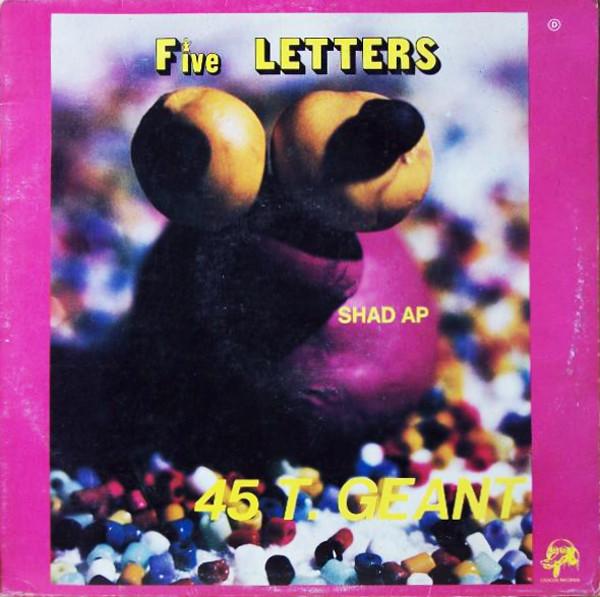 

12inch Record FIVE LETTERS Shad Ap G457703 Crocos Records 1977 France SoulFunk Used