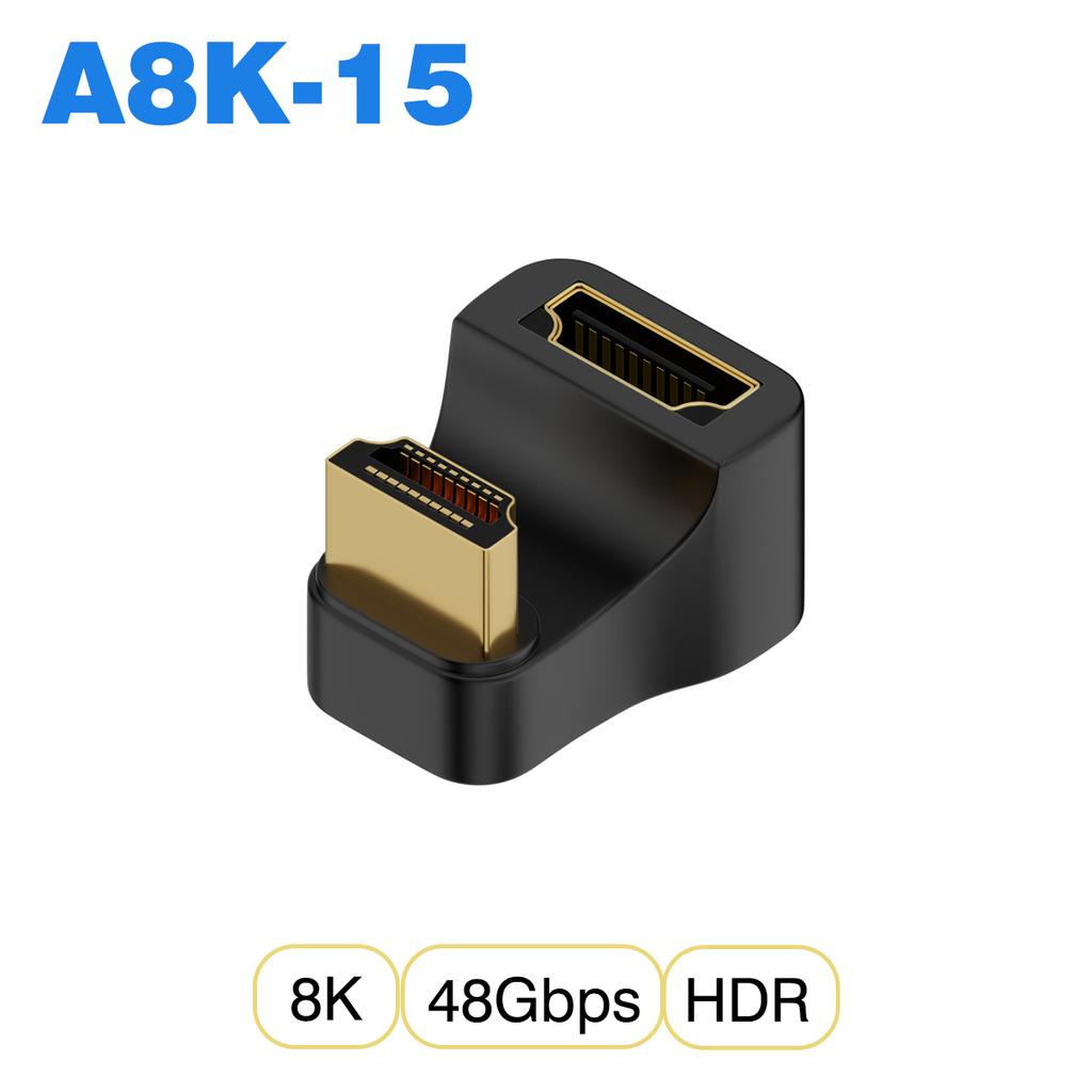 UGOURD HDMI2.1 Cable Adapter mini micro hdmi to HDMI 2.1 Converter 48Gpbs 8K60HZ 4K120HZ for HDTV Projector PS4 PS5 Laptop PC 4