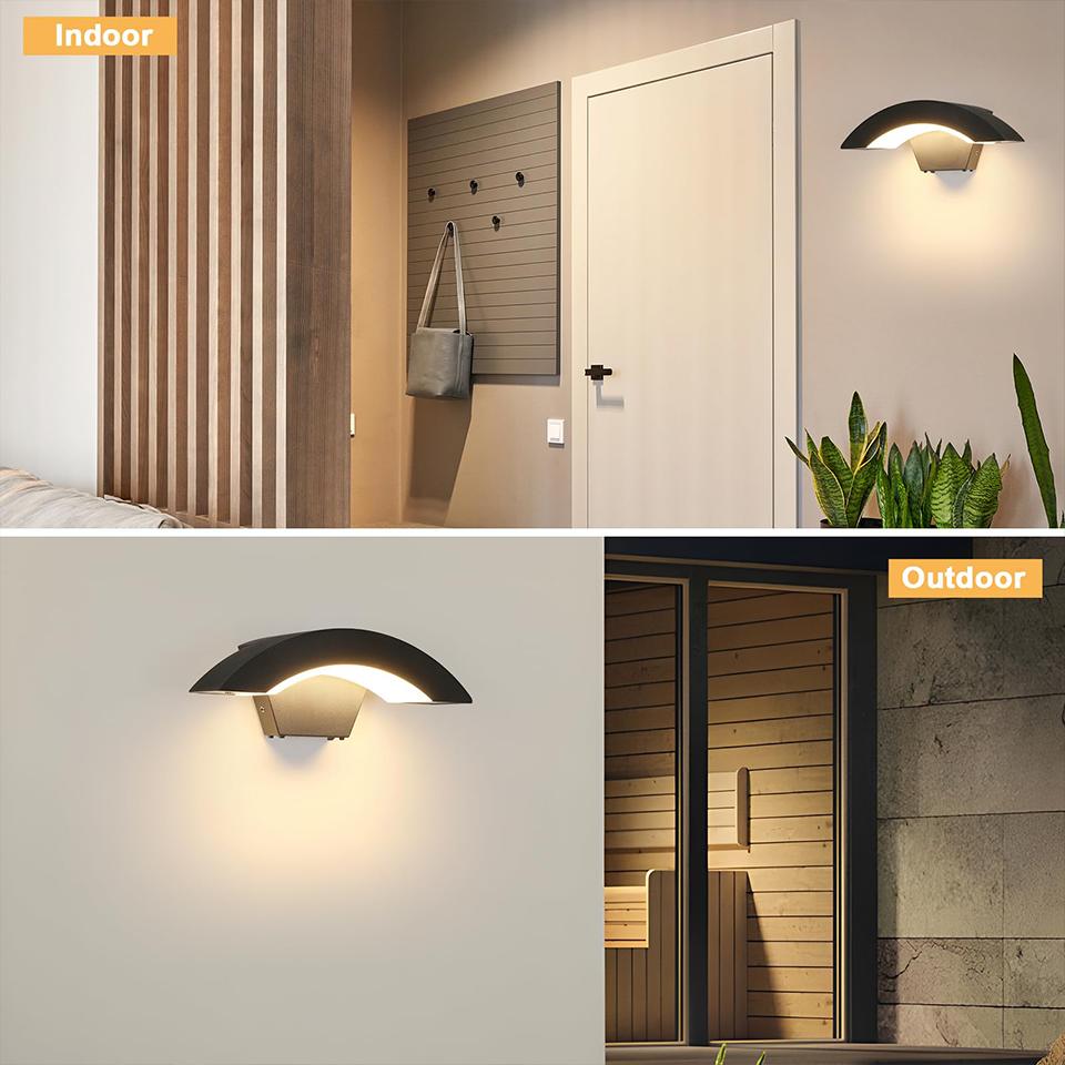 Led Lights Wall Light AC85-265V ABS Waterproof Wall Lamp Home Appliances Indoor Outdoor For Landscape Bedroom Home Balcony Porch