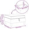 Storage Ottoman with Dark Brown Fabric