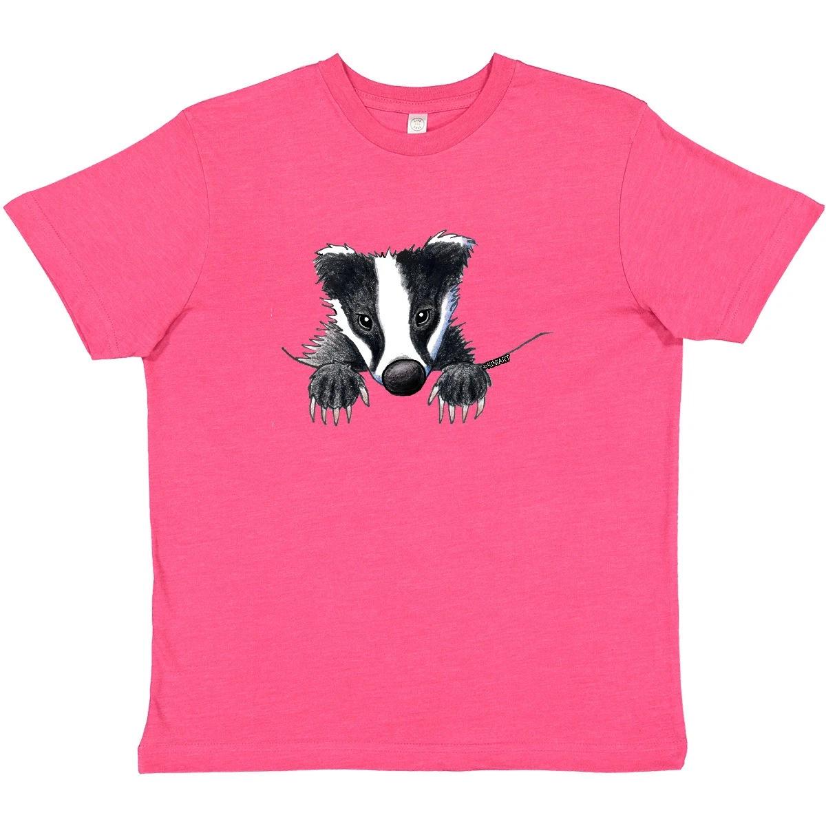 Inktastic Pocket Badger Youth T-Shirt - KiniArt Cute Tee Kids Children Child Kim 130