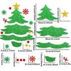 Removable Window Static Stickers Non-woven New Year Stickers New Christmas Door Stickers  Christmas
