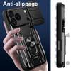 For iPhone 17 Pro Max Case PC+TPU Kickstand Phone Back Cover with Camera Slider