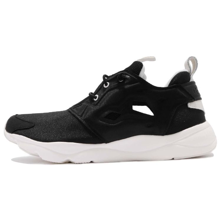 Reebok Furylite Comfortable Versatile Low-Top Casual Running Shoes Unisex sneaker Black CN7302