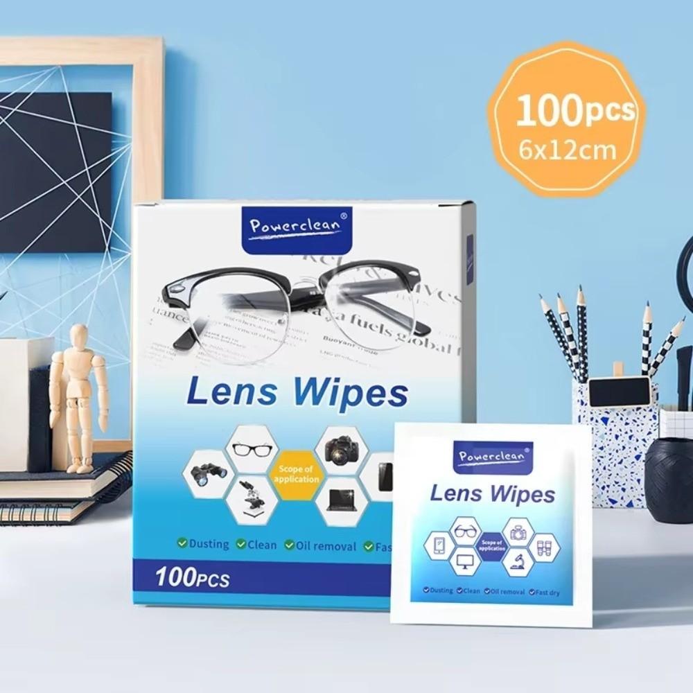 100 ks/krabička Čisticí vlhčené ubrousky na brýle proti zamlžování Čisticí ubrousky na čočky proti zamlžování Ubrousky proti zamlžování brýlí