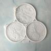 Silicone Mould Keyring Mold DIYs Keychain Casting Mould Round Life Tree Mould