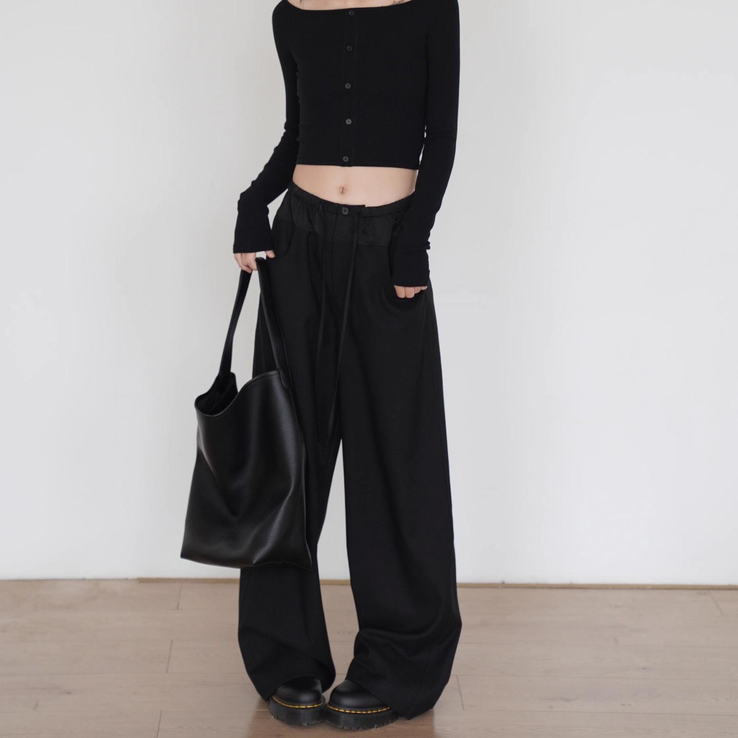 Women S Casual Wide Leg Yoga Pants Loose Fit Straight Leg Trousers S