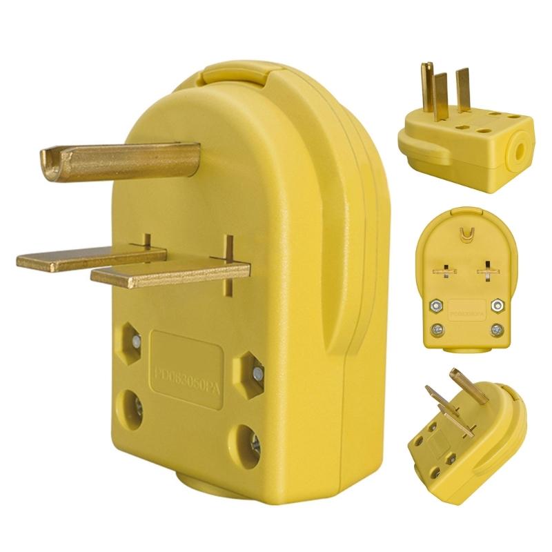 Zástrčka NEMA 6 30P Heavy Duty 30A 250V Napájecí konektor s mosaznými svorkami pro průmyslové svařovací stroje