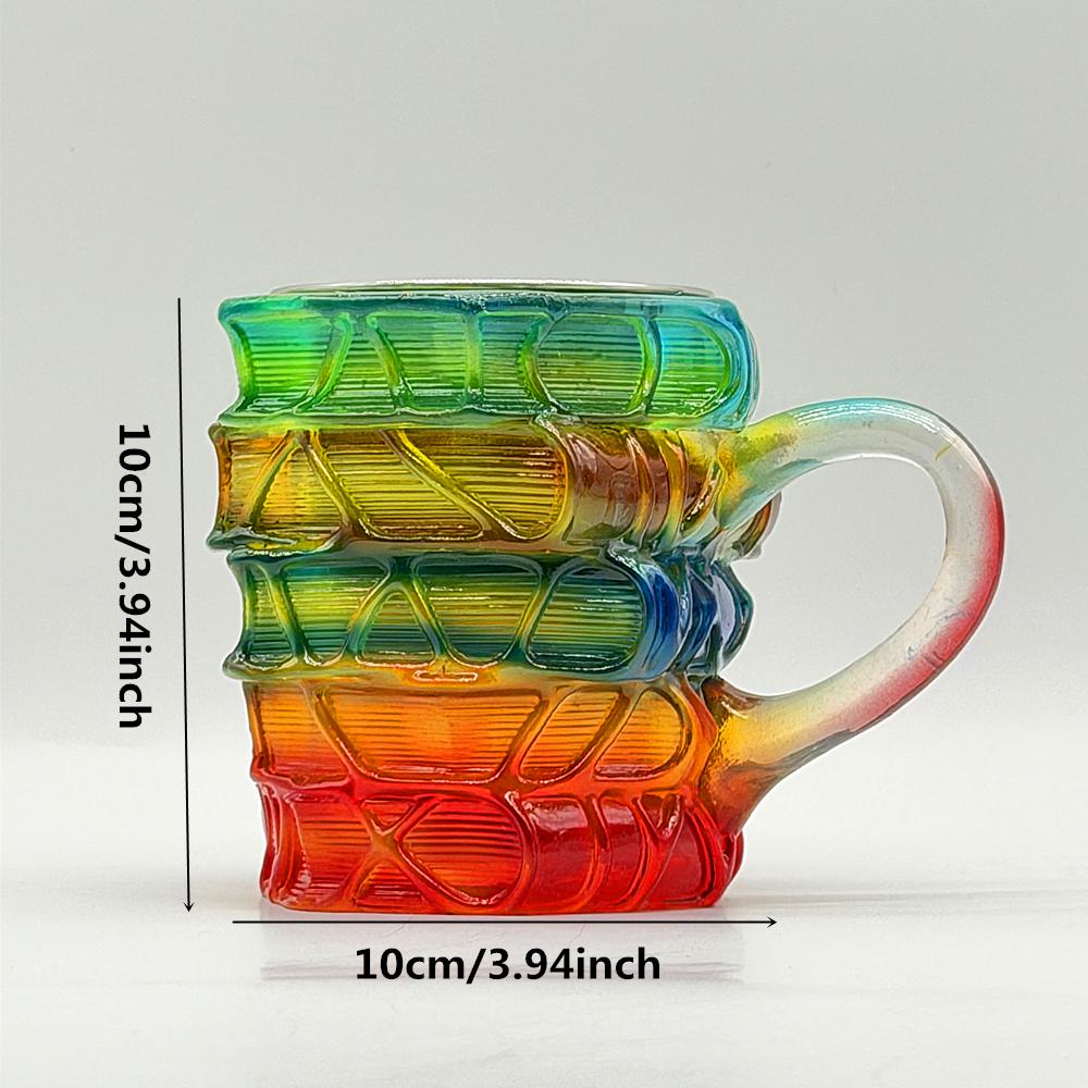 Bemalte Buchtasse Neuheit Kaffeetassen für Buchliebhaber Geschenke für Frauen, Harztassen, Lustige Buch-Einzigartige Kaffeetassen