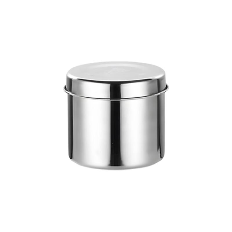 Jiwanggu Runde Edelstahl-Aufbewahrungsgläser für Lebensmittelproben (10er-Pack)