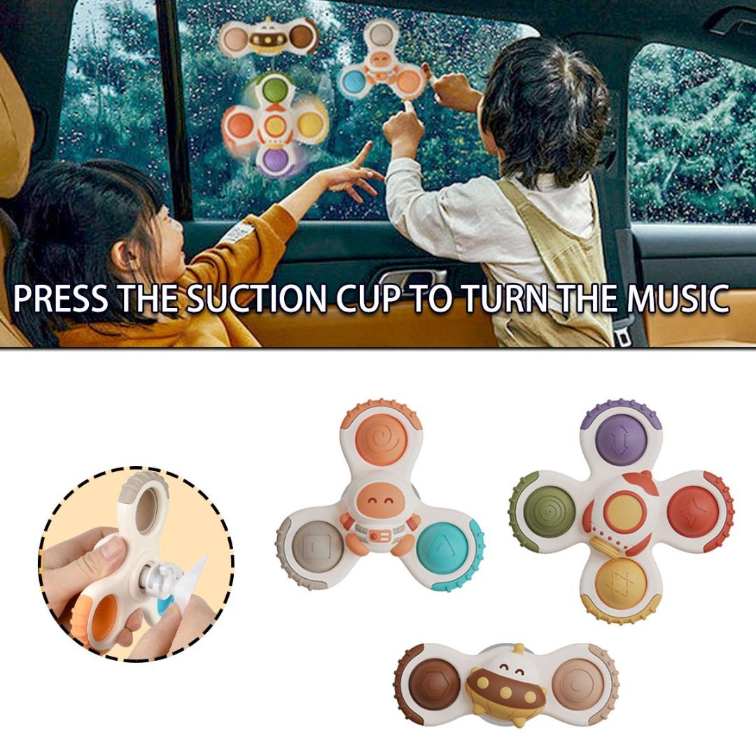 

PDTO 3x вращающаяся игрушка на присоске, сенсорные игрушки для малышей, девочек и мальчиков