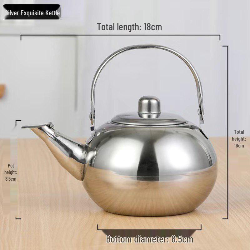 Stainless Steel Teapot with Filter for Home or Restaurant Use