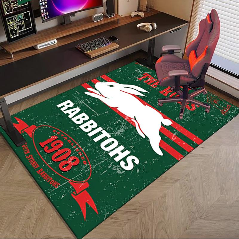 Nrl Rabbit Artwork Design Area Rug Office rug, Chair Rug, Decor Carpet Livingroom bedroom Mat, Large Size Fan gifts Christmas gifts