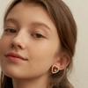 Heart Colored Pearl Earrings_EC1677