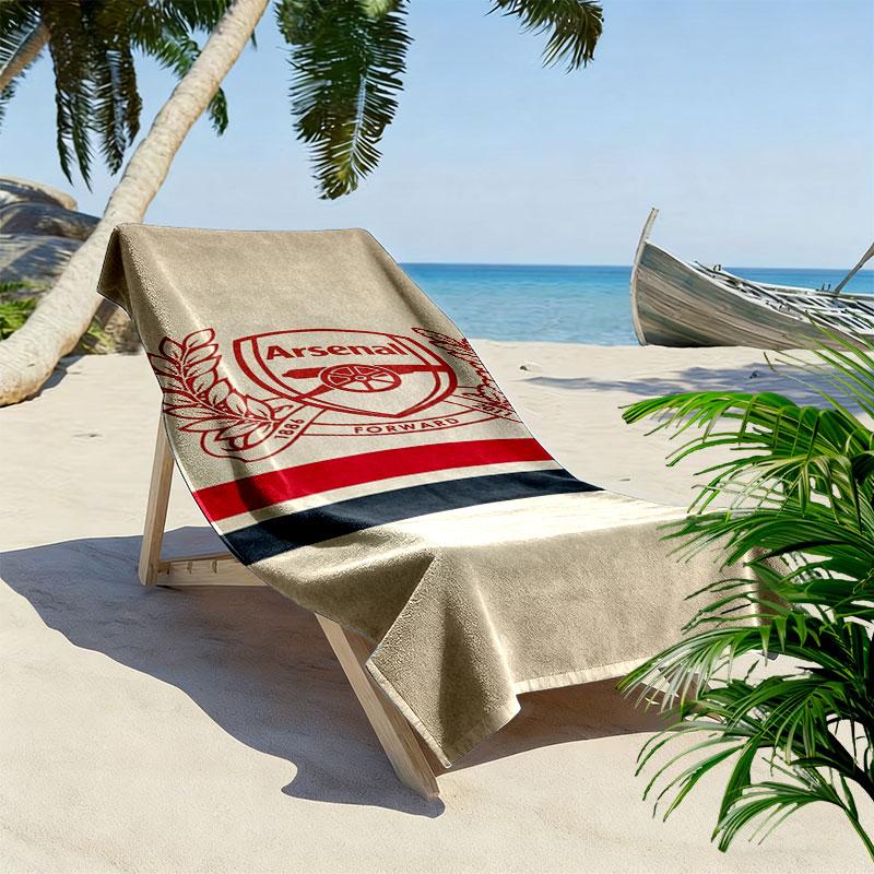 Arsenal F Print Beach Towel, Large Soft Quick Dry Towel for Beach Camping Swimming