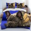 Kreskówkowy pies pitbull, zestaw pościeli z kołdrą, poszwa na kołdrę, poszewka na poduszkę, zestaw pościeli w rozmiarze king, queen dla dorosłych i dzieci