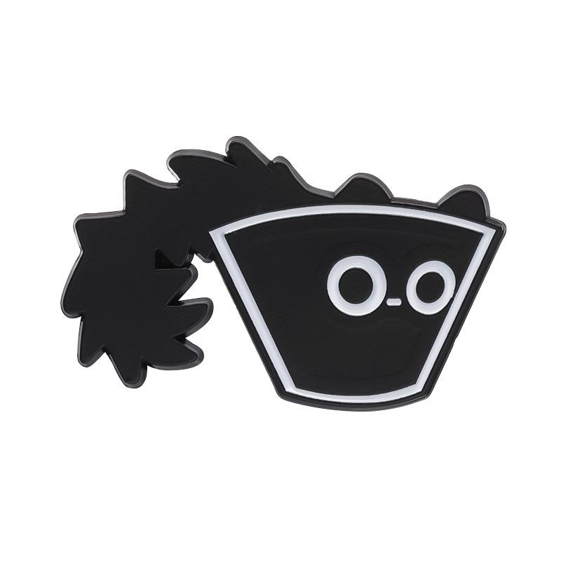 Playful Black Kitten Brooch - Peek-a-boo Cat Pin for Bags & Accessories