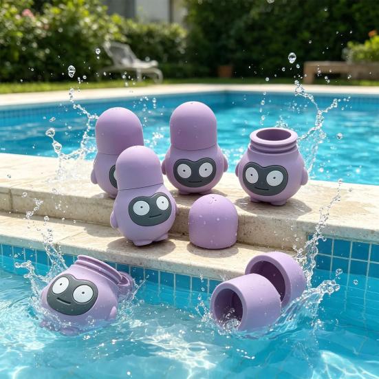 Kids Bath Toy Cute Cartoon Silicone Baby Water Play Toy Safe Fun Water Spray Toy for Toddlers Bathtub Swimming Pool