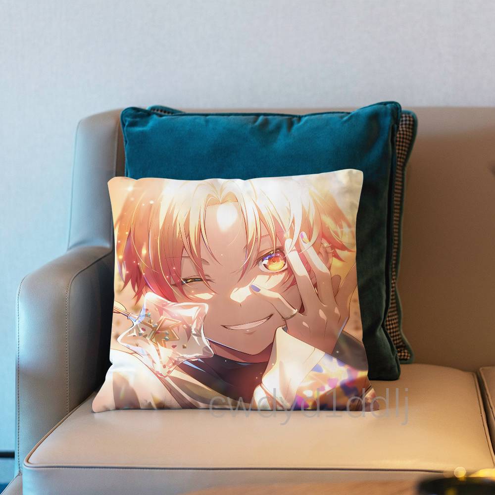 Tenma Tsukasa PProject SEKAI Pillow Case Short Plush Sofa Decorative Gift Home Doublesided Printing Cushio