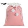 Hand Painted Craft Supply Bags Christmas Velvet Santa Gift Bag, 19 X 26 Inch Large Drawstring Durable Pouches for Snacks Claus Reusable Presents Sack