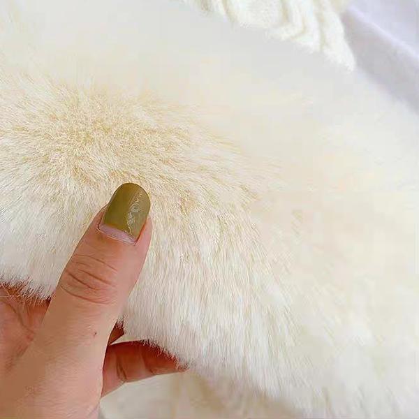 WTEMPO Furry Warm Plush Outdoor Ski Hats with Balls Women's Verstaile Casual Retro Elegant Women's Autumn Winter Cold-proof Windproof Solid Color Hats