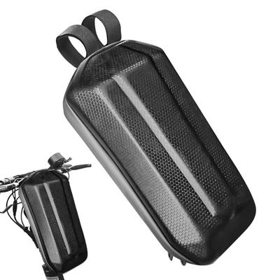 Sac de Guidon pour Trottinette Électrique 3L Étui Rigide Imperméable en EVA Pochette Avant pour Skateboard Vélo Portable Anti-poussière Pièce de Cyclisme