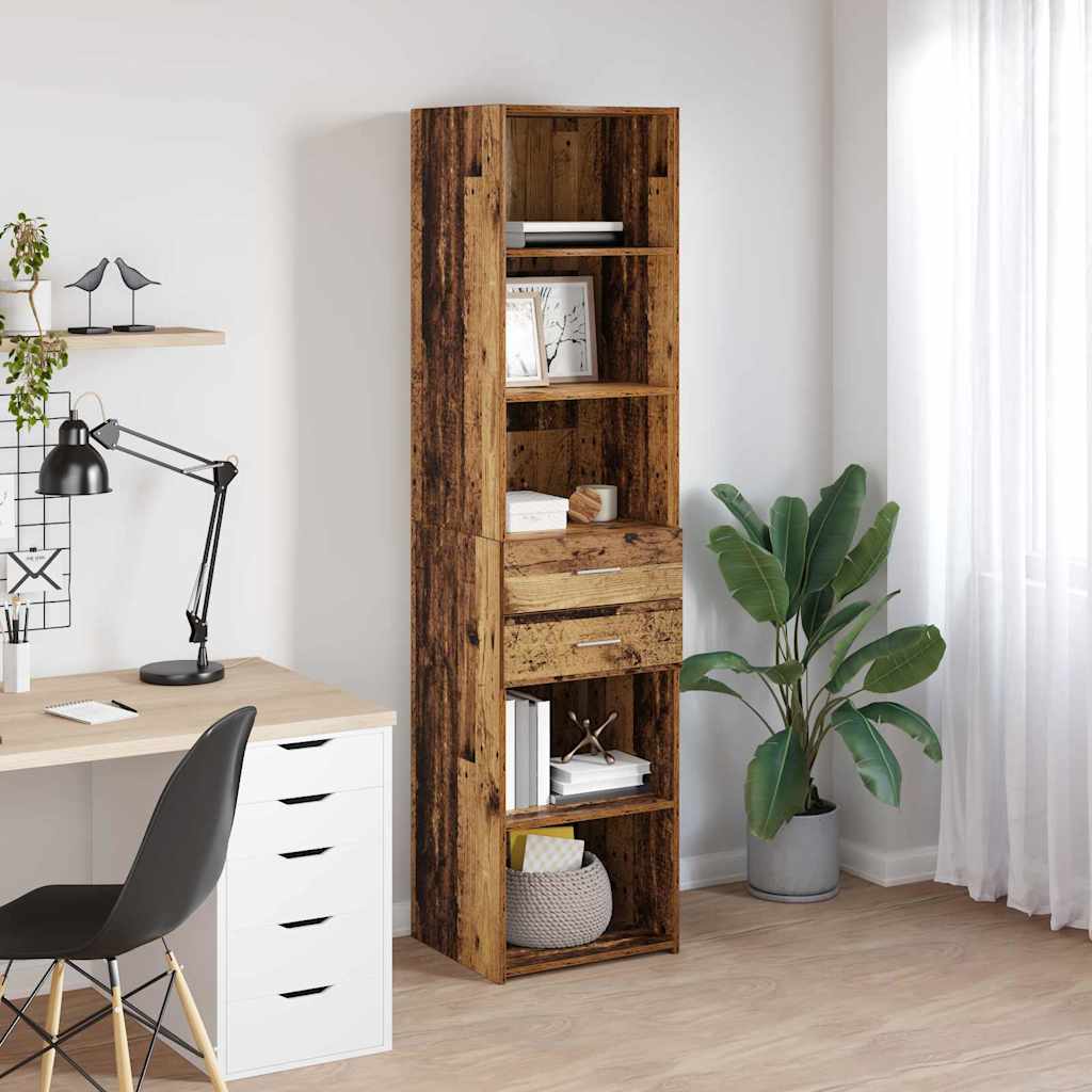 Highboard Reclaimed Wood 45 x 42.5 x 185 cm Particleboard
