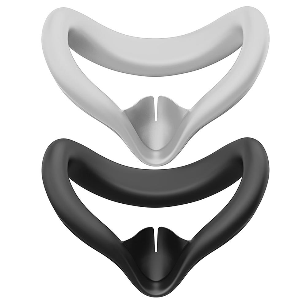 Silicone VR Face Cover Sweatproof VR Silicone Mask Cover with Anti-Leakage Nose Pad Face Cushion for Meta Quest 3S VR Headset