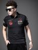 European Goods 2025 Summer New Arrival Classy Men Print Embroider Polo Shirt Men's Trendy Lapel Short Sleeve T-Shirt Men's Clothing