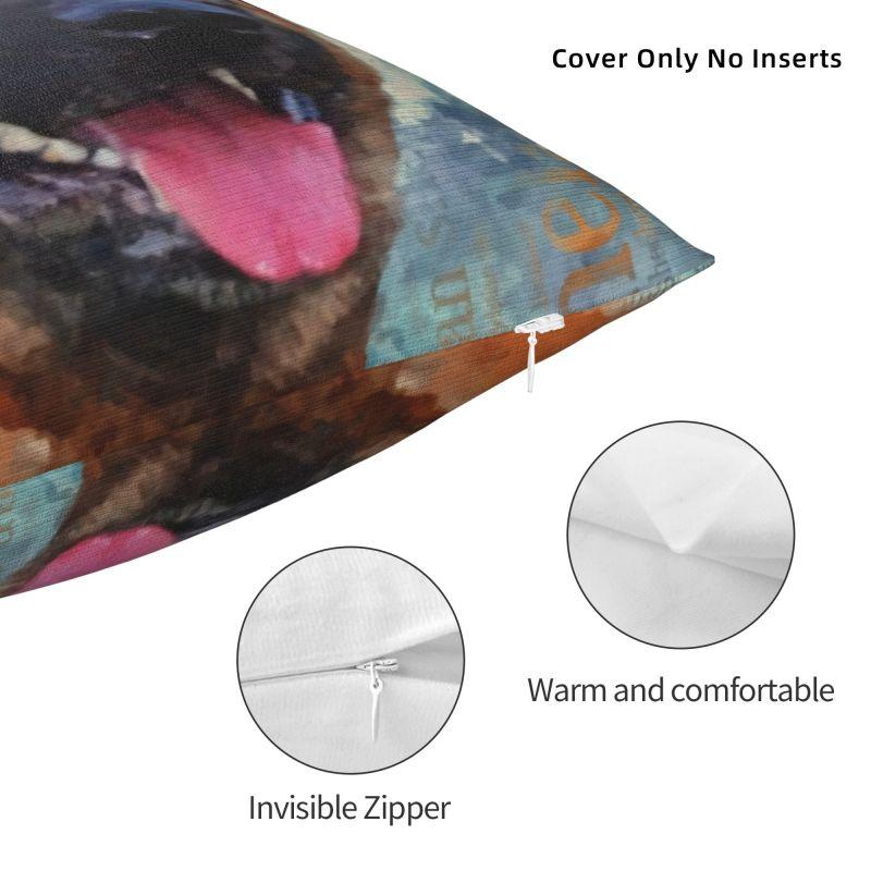 Custom Malinois Dog Luxury Throw Pillow Cover Decoration Belgian Shepherd Mechelaar Chair Cushion
