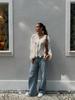 European and American V-Neck Layered Long-Sleeve Women's Spring/Summer Pullover Shirt