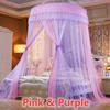 Summer New Luxury Mosquito Net Princess Elegant Bedding Curtains Dome Hanging Bedding Canopy Two-color Anti Insect Tent