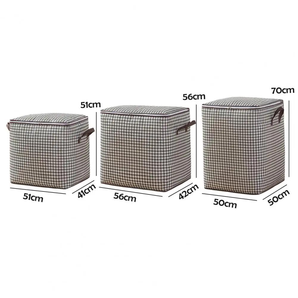 Storage Pouch Durable Zippered Storage Bags with Reinforced  Moisture-proof Drawers for Clothes Folding Bag Hangingbig Bags