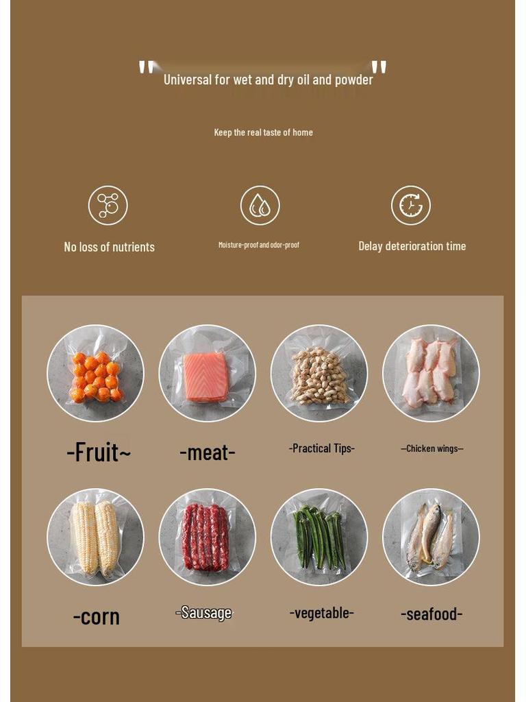 Compact Automatic Food Vacuum Sealer for Home Use