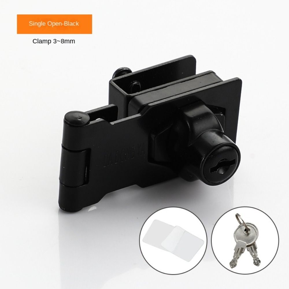 Security Cabinet Display Lock Zinc Alloy Lockset New Glass Door Lock  Glass Door
