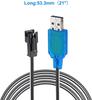 2-Pack USB Charging Cables with SM-2P Connector | 250mAh Output for 6V Ni-MH Batteries | Ideal for RC Cars, Model Toys, RC Helicopters – Blue