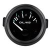 Universal Oil Pressure Gauge 12V 07kg cm 52mm Dia Car Instrument W Sensor White LED Light
