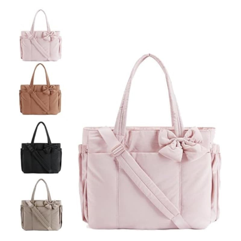 Ladies bow handbag travel bag