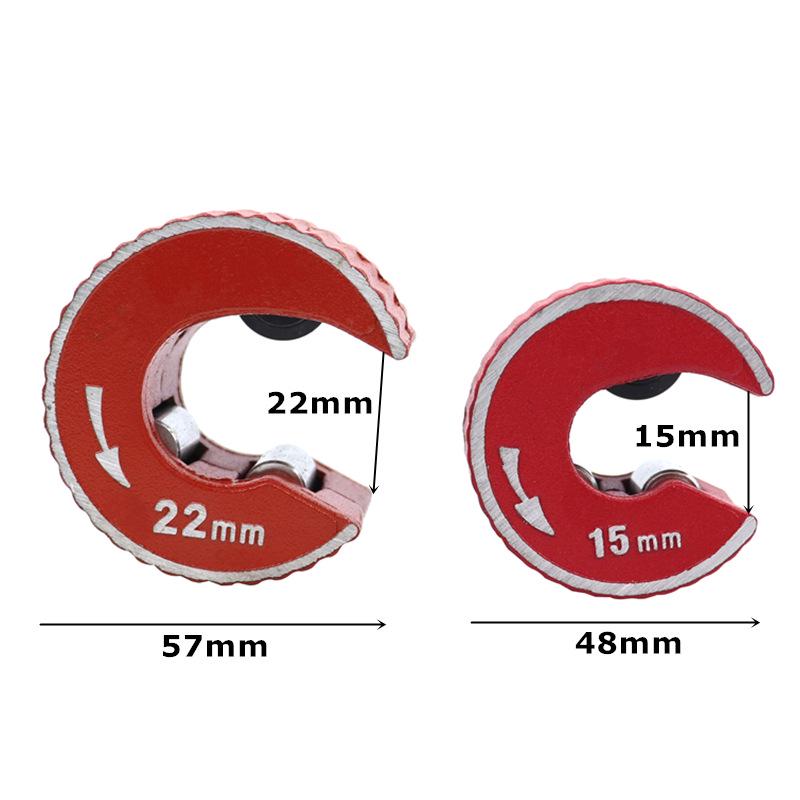 Round Pipe Cutter (15mm/22mm) for Copper, Aluminum, and PVC Pipes