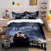 Couple Embrace Cityscape Artwork Bedding Duvet Cover Set Duvet Cover Pillowcases (1*Duvet Cover 2*Pillowcases, Without Duvet Insert)