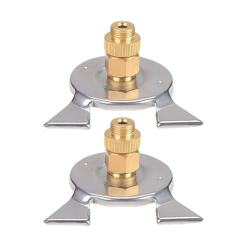 Durability Copper Stainless Steel Gas Tank Adapter Camping Mini Cookware Connector For Outdoor Campings stove Tool
