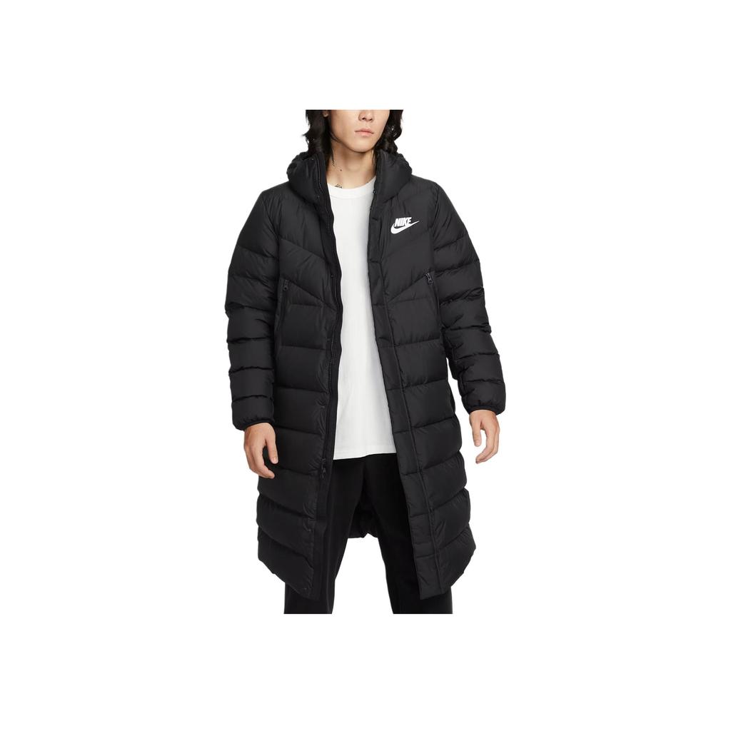 Nike Odzież sportowa Puchowa Parka Windrunner Lekka Oddychająca Ciepła Wodoodporna z Kapturem z Długim Rękawem Kurtka Puchowa Męska kurtki IB2963-010