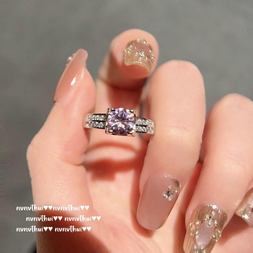 Папалача, Кольцо с розовым камнем-короной, Богатое золото, Позолоченное 18 карат, Кольцо-штабель с цирконом цвета зеленого малахита.