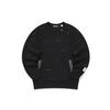 Loose Knit Sports Crew Neck Sweatshirt Men Sweatshirt Black F11M143203F-BK